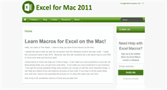 Desktop Screenshot of excelformac2011.com