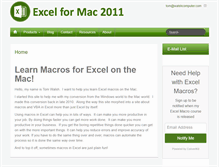 Tablet Screenshot of excelformac2011.com